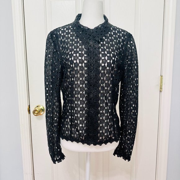 MOSCHINO CHEAP AND CHIC METALLIC FLORAL EVENING JACKET VINTAGE RARE